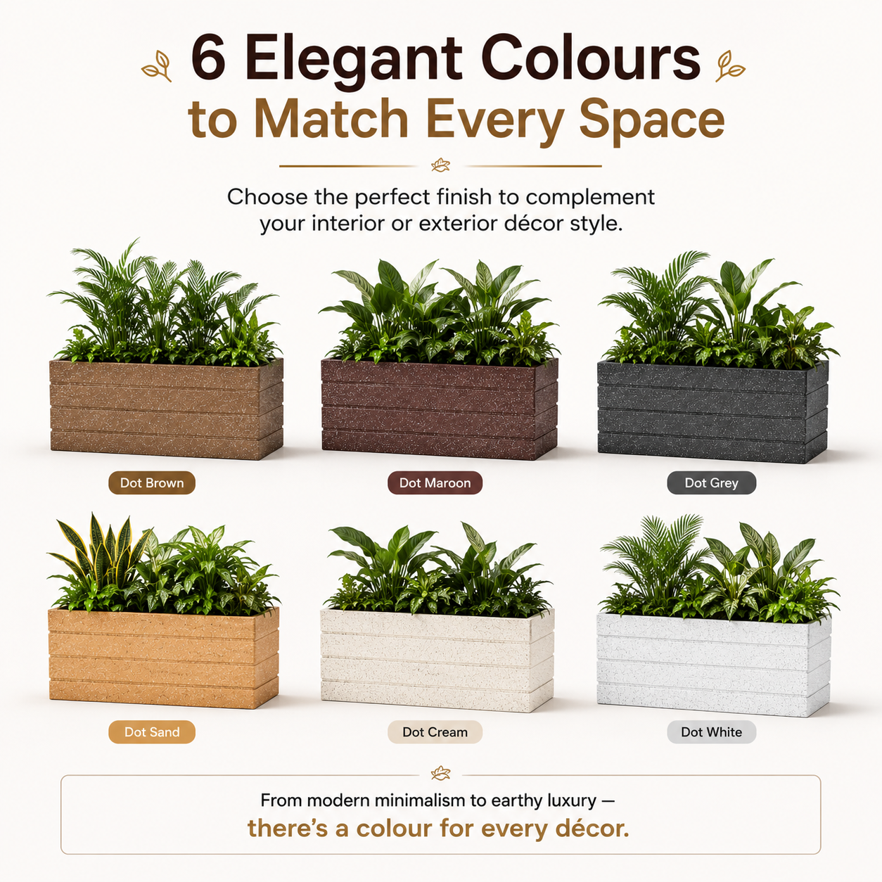 Gardencia Roto G Tray Rectangle Pots