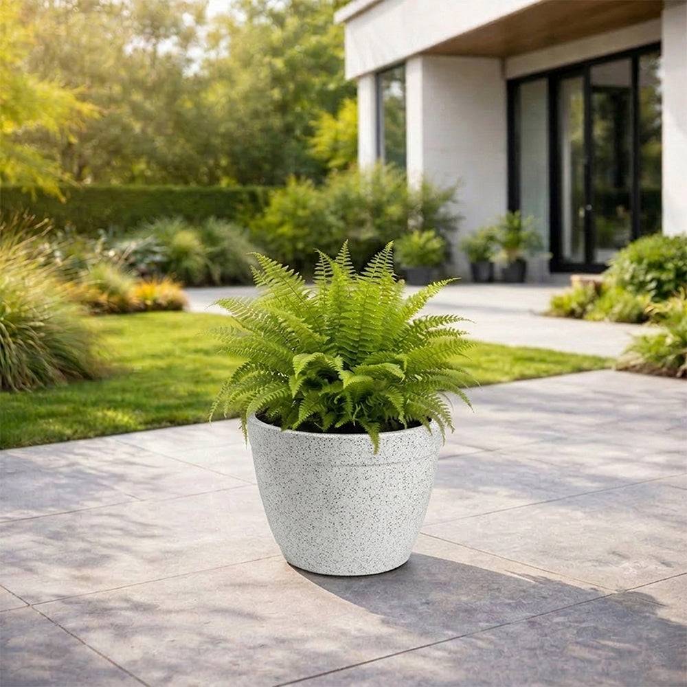 GARDENCIA ROTO Candy 9/11/13" Morden Round Planter Pot