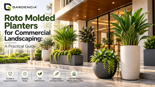 roto molded planters for commercial landscaping