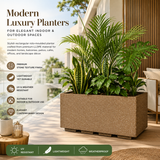 Gardencia Roto Box Tray Rectangular Planter with Dot Finish Color