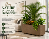 Gardencia Roto Box Tray Rectangular Planter with Dot Finish Color