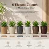 GARDENCIA ROTO RCD Round Planter with Dot Finish Color