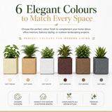 GARDENCIA ROTO BOX – Square Planter with Dot Finish Colour