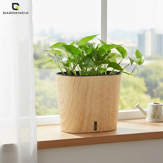 GARDENCIA CAVENDER Printed 7-Inch Planter Decorative Indoor/Outdoor Pot for Home & Office | Durable Modern Plant Container