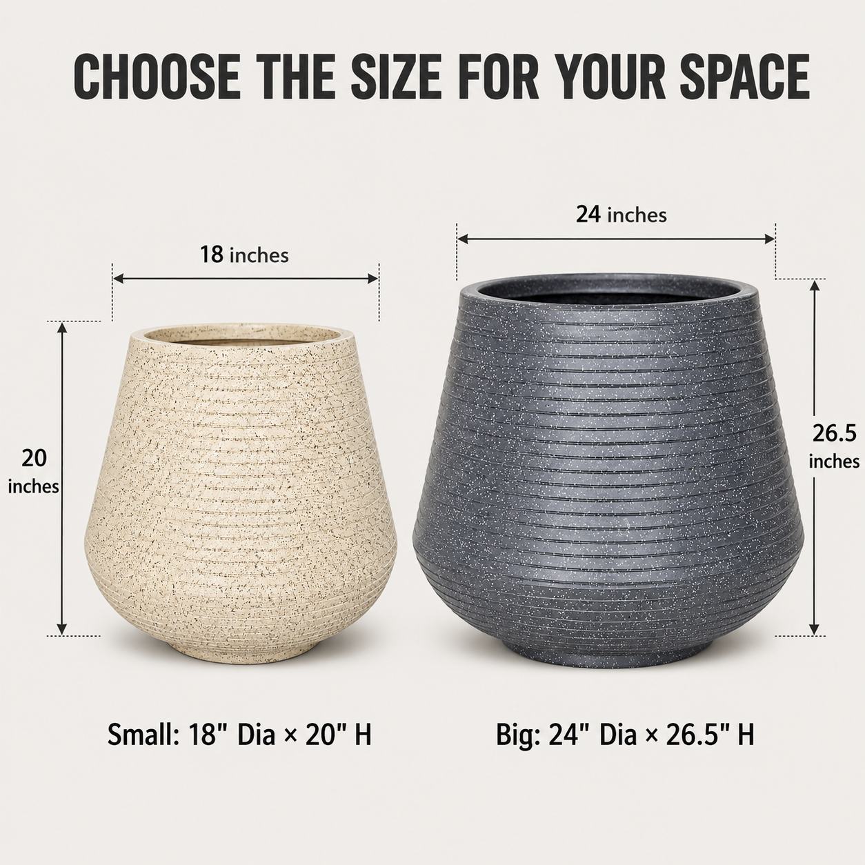Roto Luca Pot Small