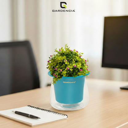 GARDENCIA Conic Self Watering Pot for Indoor & Outdoor Plants | Glossy Polypropylene with UV Protection | Modern Planter for Home, Balcony, Office & Garden Dcor
