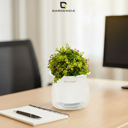 GARDENCIA Conic Self Watering Pot for Indoor & Outdoor Plants | Glossy Polypropylene with UV Protection | Modern Planter for Home, Balcony, Office & Garden Dcor