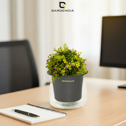GARDENCIA Conic Self Watering Pot for Indoor & Outdoor Plants | Glossy Polypropylene with UV Protection | Modern Planter for Home, Balcony, Office & Garden Dcor