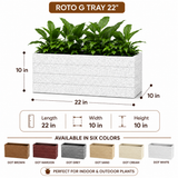 Gardencia Roto G Tray Rectangle Pots