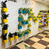 GARDENCIA Columbus Self-Watering Pot with Wall Stand 6"