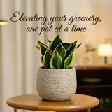 GARDENCIA Roto Tiny 01 Self Watering Round Planter Pot 7"