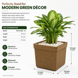 GARDENCIA ROTO ZEN 01  Square Planter Pot – with Dot Finish Colour