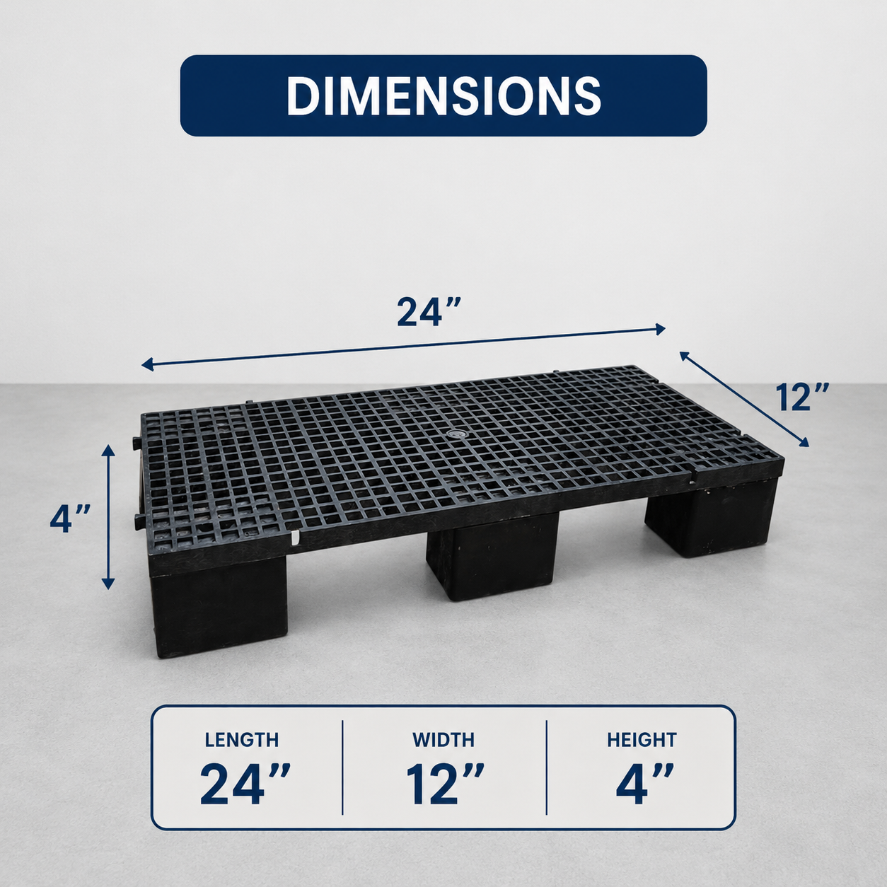 24-Inch Modular Pot Stand Panel for Plants
