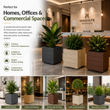 GARDENCIA ROTO SQUARE Pot – Square Planter with Dot Finish Colour