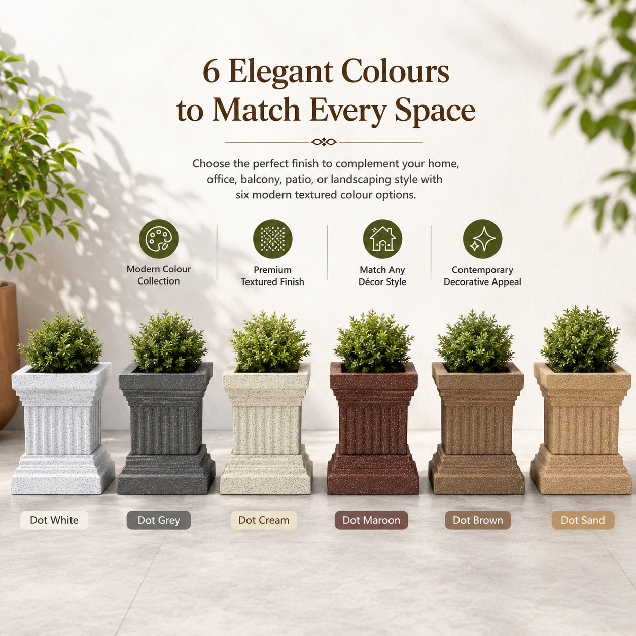 Roto Vintage 01 Self Watering Square Planter