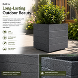 GARDENCIA ROTO SQUARE Pot Combo – Square Planter with Dot Finish Colour