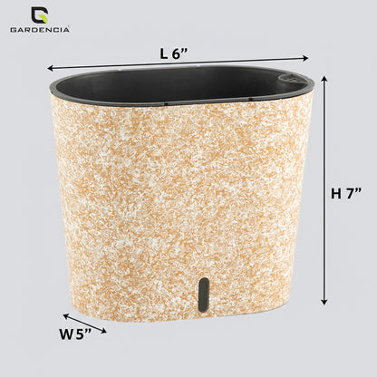 GARDENCIA Cavender Painted Decorative Planter 7"