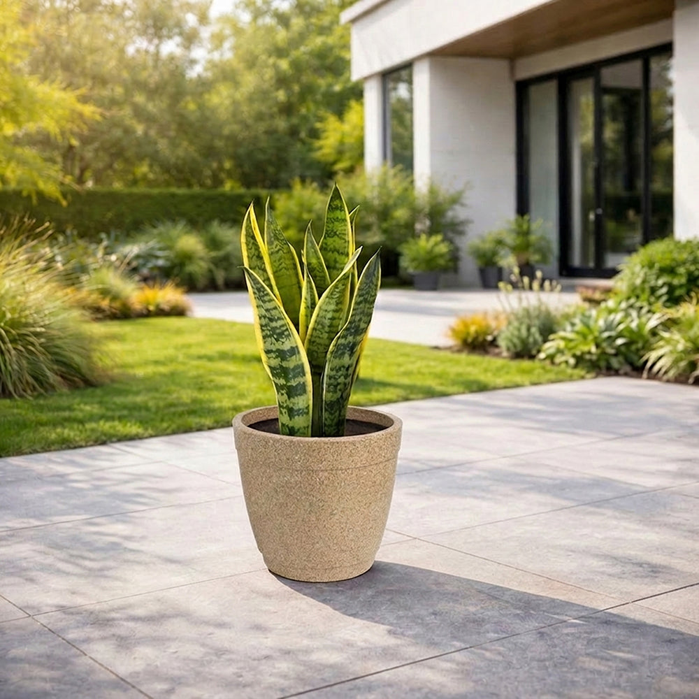 GARDENCIA ROTO Candy 9/11/13" Morden Round Planter Pot