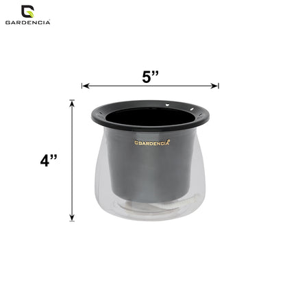 GARDENCIA Conic Self Watering Pot for Indoor & Outdoor Plants | Glossy Polypropylene with UV Protection | Modern Planter for Home, Balcony, Office & Garden Dcor