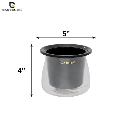 GARDENCIA Conic Self Watering Pot for Indoor & Outdoor Plants | Glossy Polypropylene with UV Protection | Modern Planter for Home, Balcony, Office & Garden Dcor