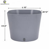 Gardencia Cube 6/12" Self Watering Square Pot