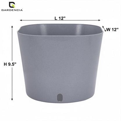 Gardencia Cube 6/12" Self Watering Square Pot