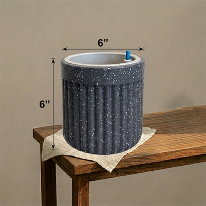 GARDENCIA Roto Tiny 04 Round Self Watering Planter Pot 6"