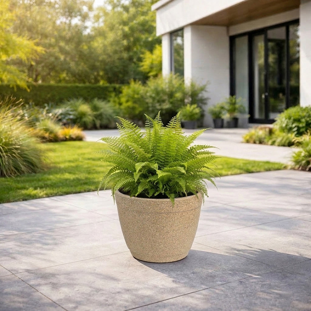 GARDENCIA ROTO Candy 9/11/13" Morden Round Planter Pot