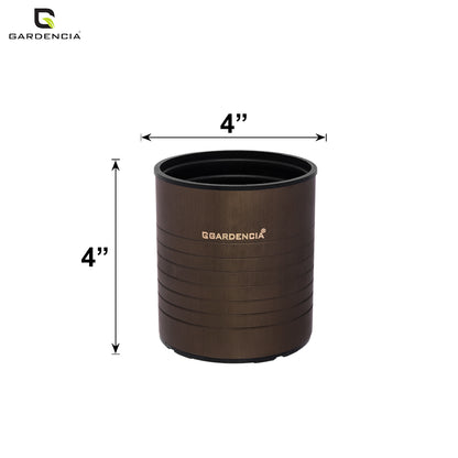 GARDENCIA Metal Flower Pot 4"