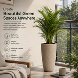 GARDENCIA Roto Tower Long Round Planter Pot –  with Dot Finish Color
