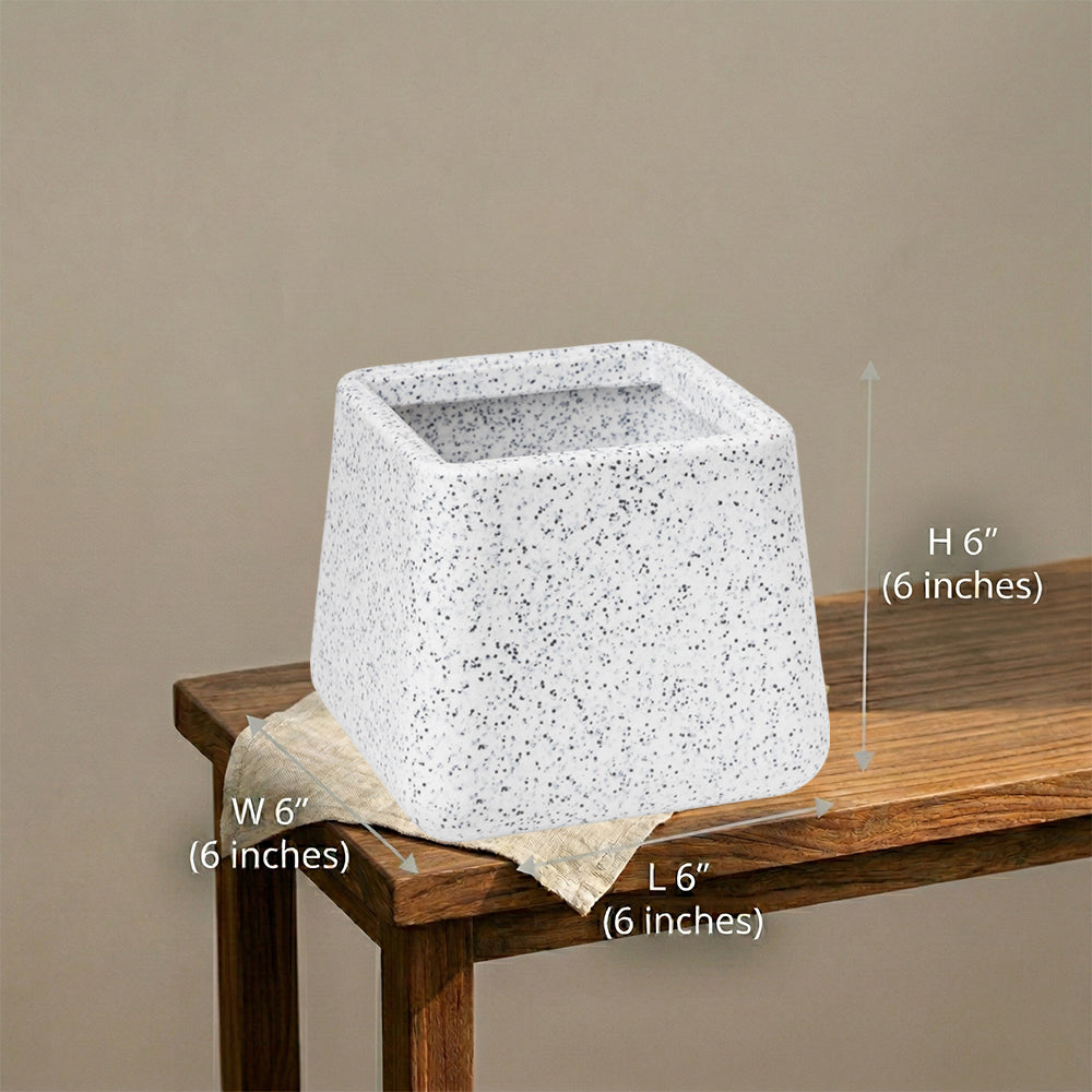 GARDENCIA Roto Tiny 05 Self Watering Square Planter Pot 6"
