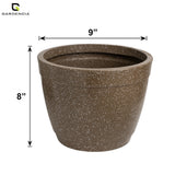 GARDENCIA ROTO Candy 9/11/13" Morden Round Planter Pot