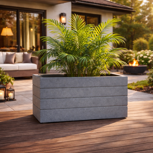 Gardencia Roto G Tray Rectangle Pots for Plants Highly Durable Polymers Lightweight Indoor Outdoor Flower Pot Gamla Tree Planter Container Planters for Living Room, Balcony Garden
