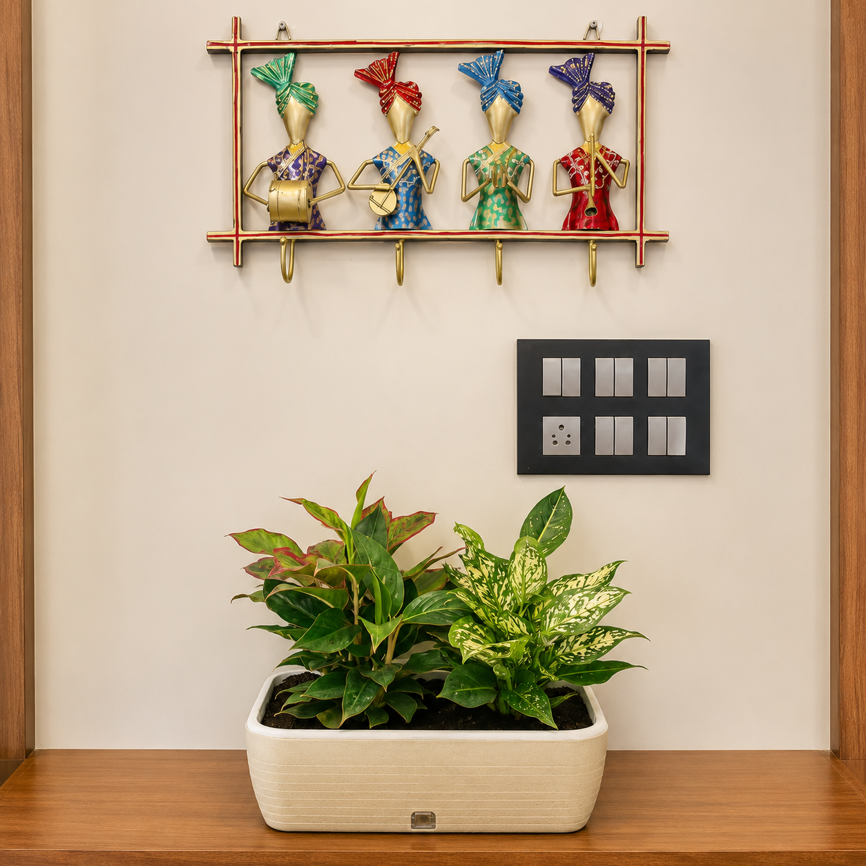 GARDENCIA Contessa Self Watering Rectangular Planter 15"