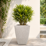 GARDENCIA ROTO MOCHA Pot – Long Square Planter with Dot Finish Colour | Non-Breakable & Light Weight Outdoor & Indoor Flower Pot | Heavy-Duty Large Plant Container for Big House, Patio, Garden & Balcony