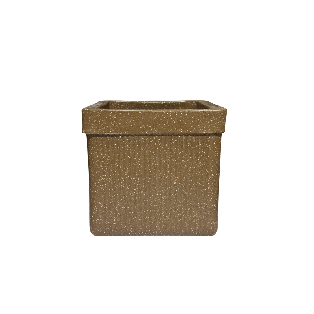 GARDENCIA ROTO ZEN 01 Pot – Square Planter with Dot Finish Colour | Non-Breakable & Light Weight Outdoor & Indoor Flower Pot | Heavy-Duty Large Plant Container for Big House, Patio, Garden & Balcony
