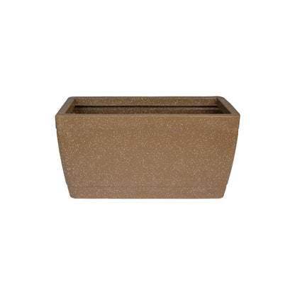 Gardencia Roto Dove Canon Rectangle Planter with Dot Finish Color