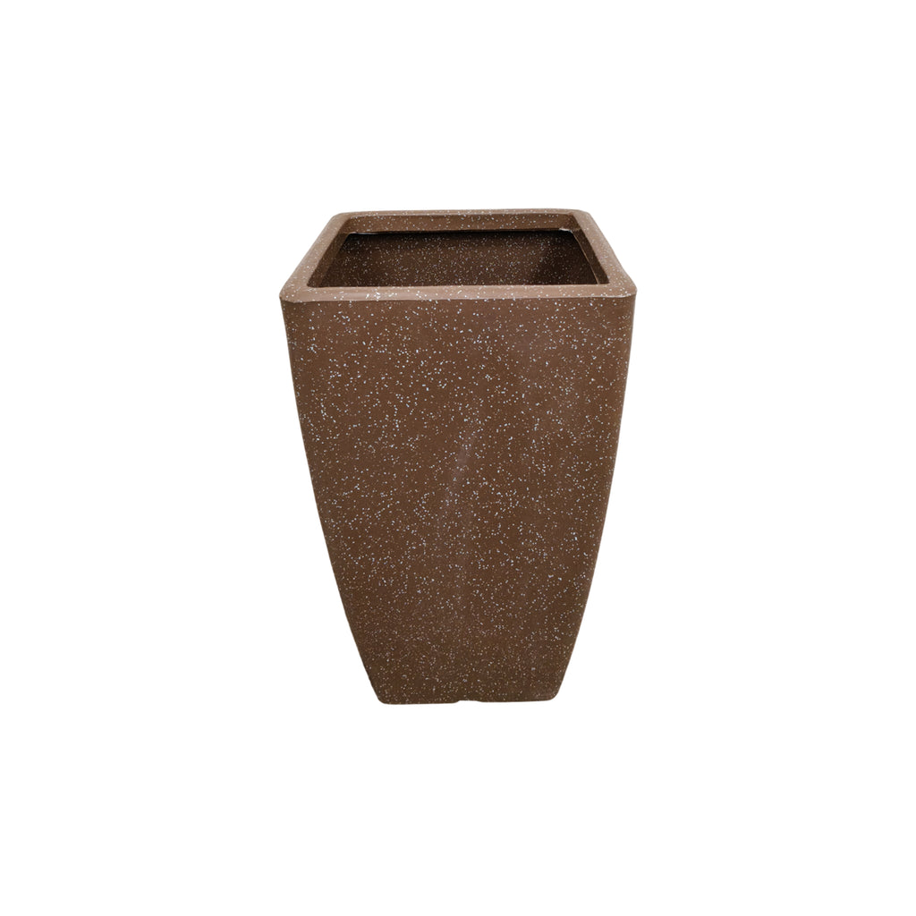GARDENCIA ROTO MOCHA Pot – Long Square Planter with Dot Finish Colour | Non-Breakable & Light Weight Outdoor & Indoor Flower Pot | Heavy-Duty Large Plant Container for Big House, Patio, Garden & Balcony