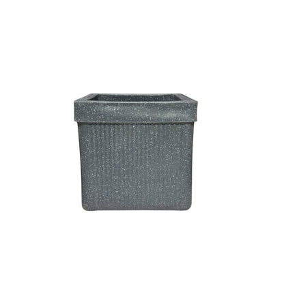 GARDENCIA ROTO ZEN 01 Pot – Square Planter with Dot Finish Colour | Non-Breakable & Light Weight Outdoor & Indoor Flower Pot | Heavy-Duty Large Plant Container for Big House, Patio, Garden & Balcony