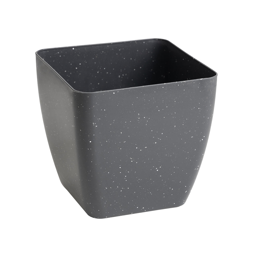 GARDENCIA Self Watering Flower Pot Lizza with Inner Tray, Plastic Planter, Lightweight, 15x15x18 cm, Pack of 7