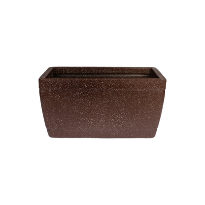 Gardencia Roto Dove Canon Rectangle Planter with Dot Finish Color