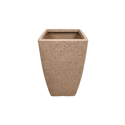 GARDENCIA ROTO MOCHA Pot – Long Square Planter with Dot Finish Colour | Non-Breakable & Light Weight Outdoor & Indoor Flower Pot | Heavy-Duty Large Plant Container for Big House, Patio, Garden & Balcony