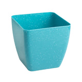 GARDENCIA Self Watering Flower Pot Lizza with Inner Tray, Plastic Planter, Lightweight, 15x15x18 cm, Pack of 7