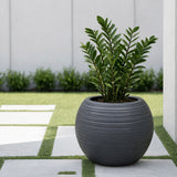 GARDENCIA JUPITER BIG 16 Inch Round(Matka) Planter Pot | Blow Molded Flower Pot for Indoor & Outdoor Plants | Lightweight Heavy Duty Garden Pot | Weather Resistant Decorative Planter for Home Garden & Terrace Garden