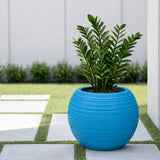 GARDENCIA JUPITER BIG 16 Inch Round(Matka) Planter Pot | Blow Molded Flower Pot for Indoor & Outdoor Plants | Lightweight Heavy Duty Garden Pot | Weather Resistant Decorative Planter for Home Garden & Terrace Garden