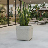 GARDENCIA ROTO ZEN 01 Pot – Square Planter with Dot Finish Colour | Non-Breakable & Light Weight Outdoor & Indoor Flower Pot | Heavy-Duty Large Plant Container for Big House, Patio, Garden & Balcony