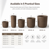 GARDENCIA Roto RS Round Planter with Dot Finish Colour