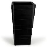 GARDENCIA B ZIGZAG 28 Inch Long Square Planter Pot | Blow Molded Flower Pot for Indoor & Outdoor Plants | Lightweight Heavy Duty Garden Pot | Weather Resistant Decorative Planter for Home Garden & Terrace Garden